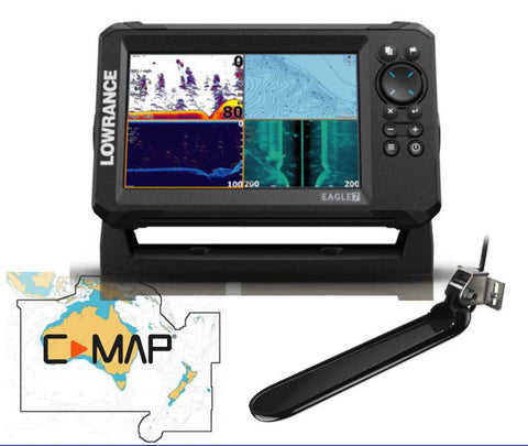 Lowrance Eagle 7 Colour Fishfinder/GPS/Mapping with Tripleshot Transducer - P/N 000-16122-001
