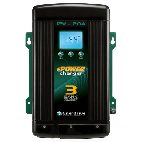 Enerdrive 3 Bank Epower Smart Charger 20Amp / 12V