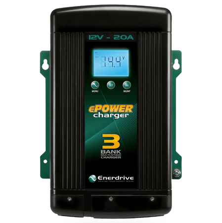 Enerdrive 3 Bank Epower Smart Charger 20Amp / 12V