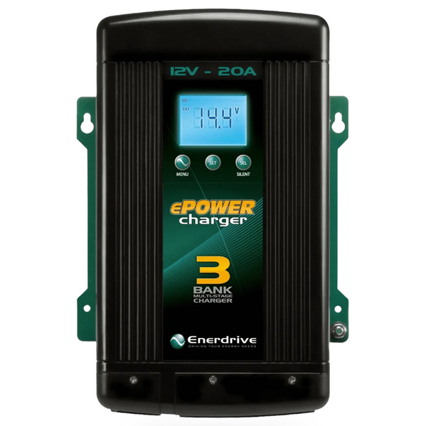 Enerdrive 3 Bank Epower Smart Charger 20Amp / 12V