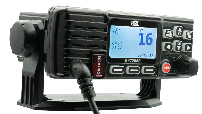 GME GX720AD Fixed Mount VHF Marine Radio with DSC & AIS
