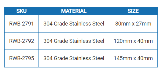 Stainless Steel Hatch Fastener - 3 Sizes