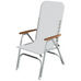 High Back Aluminium Folding Deck Chair - 5 Colours