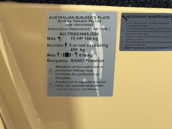 Quintrex 460 Renegade PRO Side Console Yamaha F70 WG