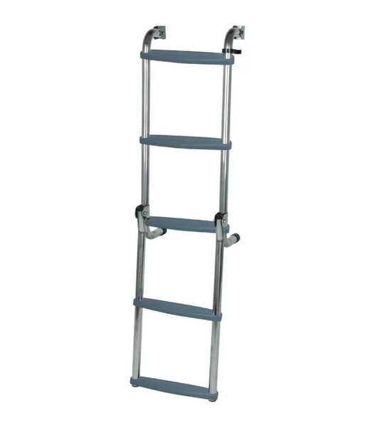 Long Base Stainless Steel Folding Ladder - 3 Sizes