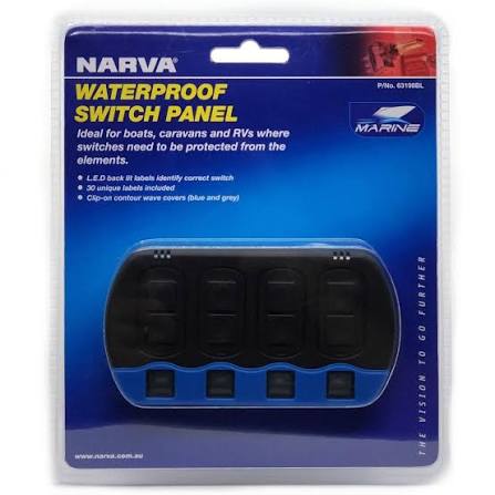 Waterproof Switch Panel with 30 Labels and 2 Wave contours