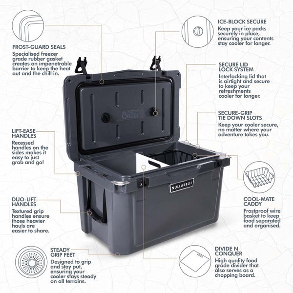 43L Oath Nullarbor Hard Cooler - 3 Colours