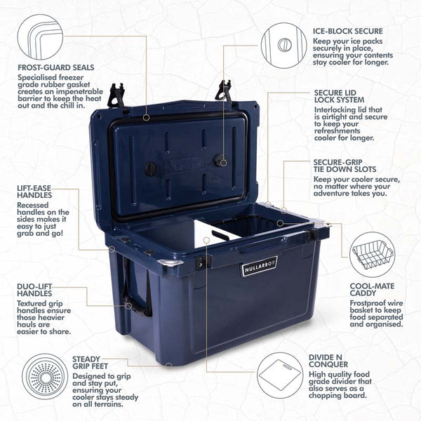 43L Oath Nullarbor Hard Cooler - 3 Colours