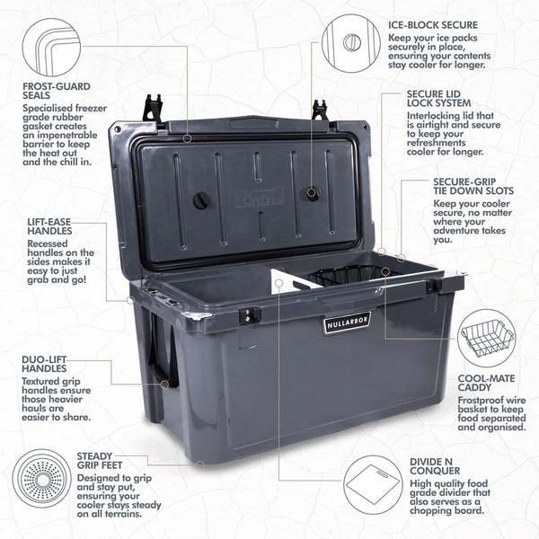 71L Oath Nullarbor Hard Cooler - 3 Colours