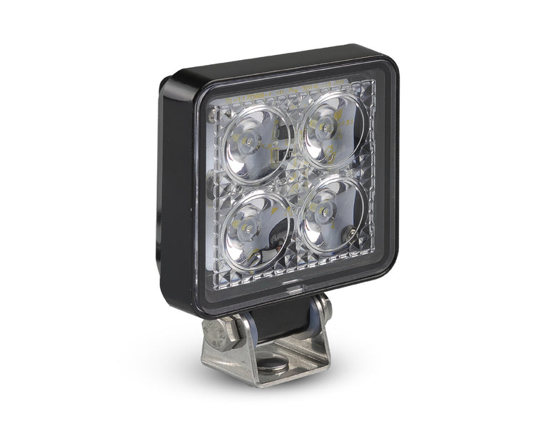 3 Inch Square 4 LED Flood Lamp - Black or White
