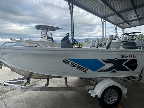 Quintrex 430 Top Ender, Yamaha T60LB WG