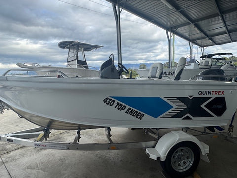 Quintrex 430 Top Ender, Yamaha T60LB WG