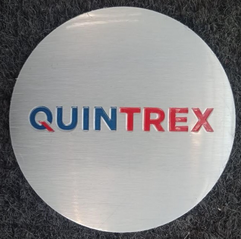 Quintrex steering wheel centre stick on plate
