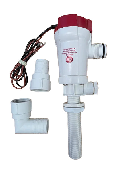 Rule 500GPH, 800GPH and 1100GPH Live Bait Tank Pumps - Straight