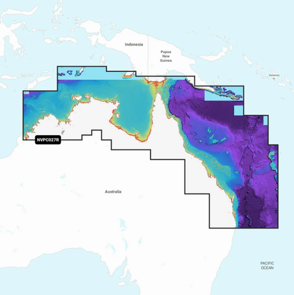 Garmin Navionics VISION + charts to suit all mapping units - 5 areas