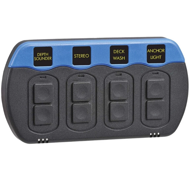 Waterproof Switch Panel with 30 Labels and 2 Wave contours