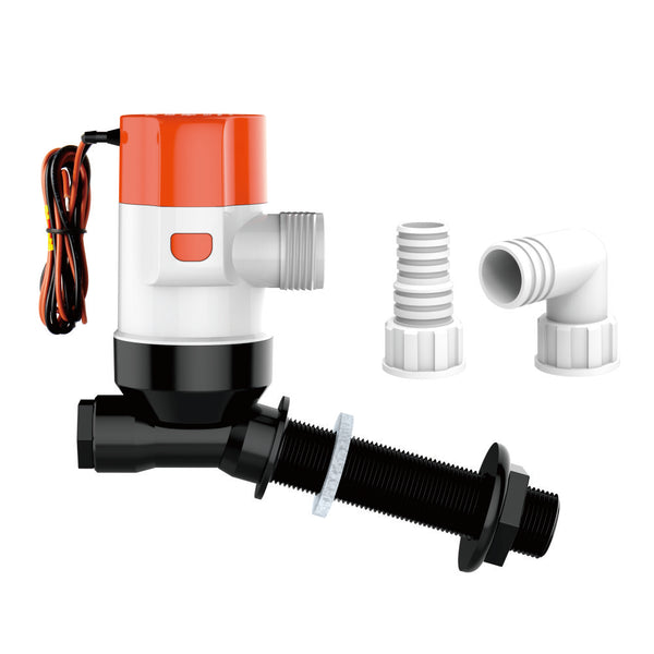 SeaFlo 12V 800GPH Live Bait Tank Pump - Angled