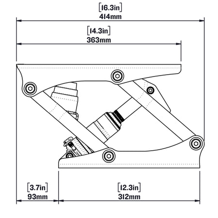 Shockwave Stainless Steel S5 Suspension Seat Base