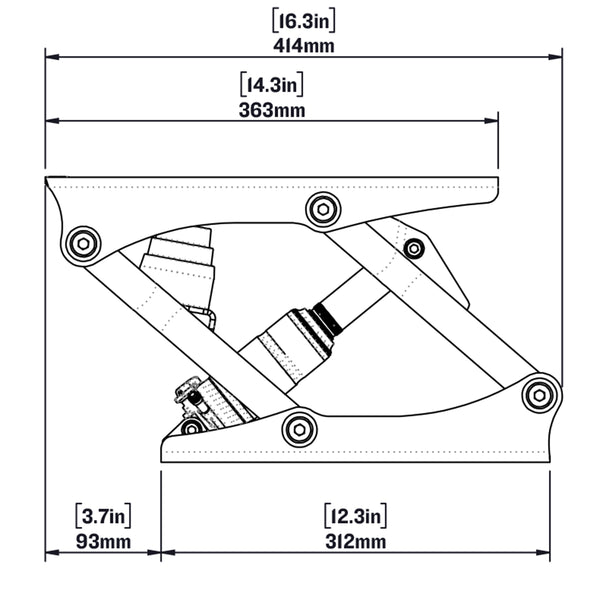 Shockwave Stainless Steel S5 Suspension Seat Base