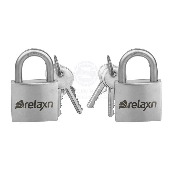 Stainless Steel Keyed Alike Padlocks - Twin Pack