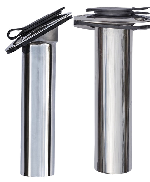 Cast Stainless Steel Rod Holders - Straight and 30 Degree