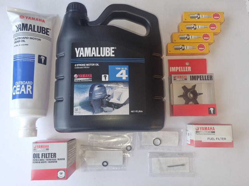 40hp and 50hp 4 Cylinder GENUINE Yamaha 4 stroke service kits