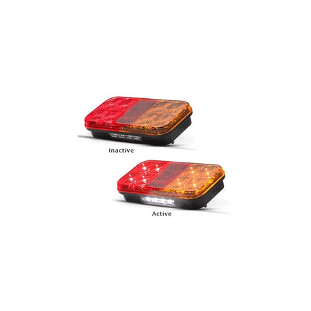 LED Combo Waterproof Trailer Light kit - Rectangular