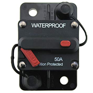 50A or 60A Waterproof Surface Mount Circuit Breakers