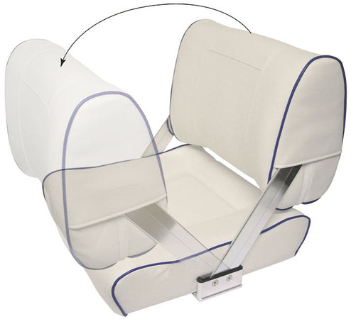 Flip Back Seat in White