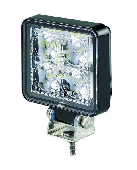 Water Proof Square 4 LED Flood Lamp - Black or White