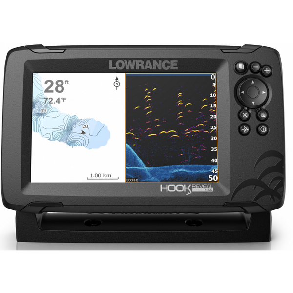 Lowrance Hook Reveal 7x Colour Fishfinder/GPS with Tripleshot Transducer - P/N 000-15515-001