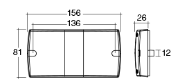 Narva LED Submersible Lamp kit - Rectangular