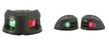 USA style small bow mount Nav Lights - Black All in one