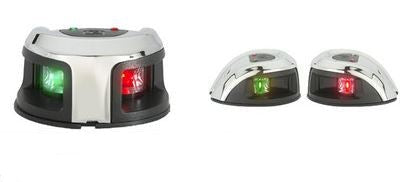 USA style small bow mount Nav Lights - Stainless Steel All in one