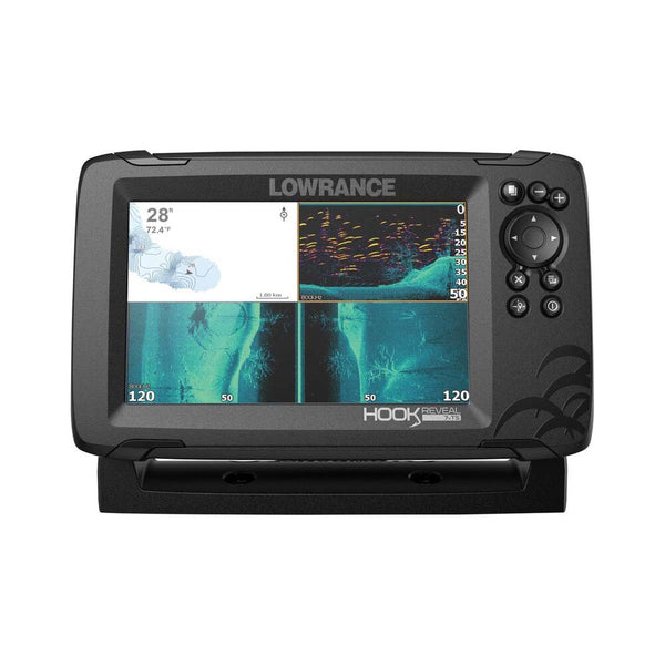 Lowrance Hook Reveal 7x Colour Fishfinder/GPS with Tripleshot Transducer - P/N 000-15515-001
