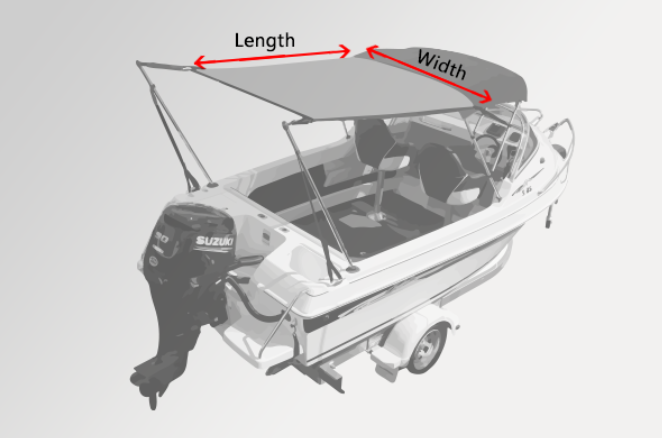 Bimini Extension Kit - 2 sizes in 3 colours