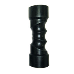 8" Black Self Centring Keel Roller with 17mm Bore