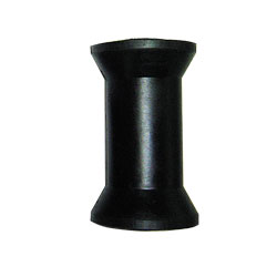 4" Black Keel Roller with 17mm Bore