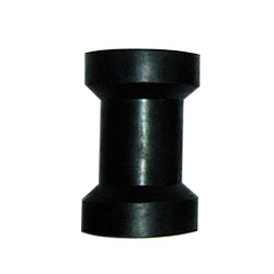 4 1/2" Black Keel Roller with 17mm Bore - Wide Middle