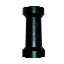 6" Black Keel Roller with 17mm Bore - Wide Middle