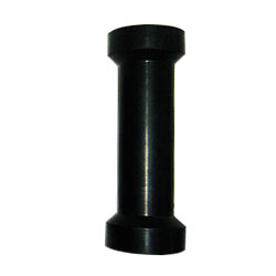 8" Black Keel Roller with 21mm Bore - Wide Middle