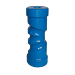 8" Blue Self Centring Keel Roller with 17mm Bore