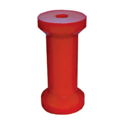 6" Red Keel Roller with 17mm Bore - Wide Middle