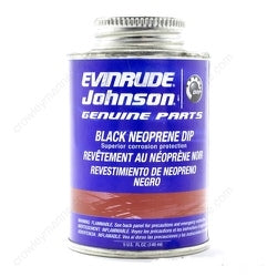 Evinrude Johnson Black Neoprene Dip  - 148ml (PN:909570)