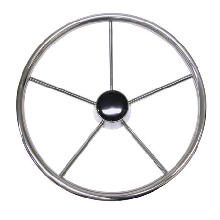 Stainless Steel Five Spoke Steering Wheel - 4 Sizes