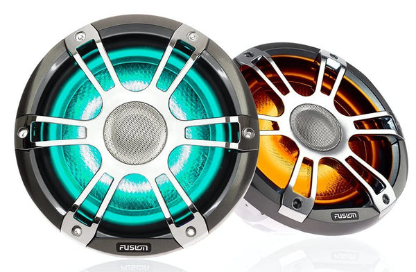 Fusion Signature Series 3 8.8" 330-Watt Sports Chrome Marine Speakers (pair)