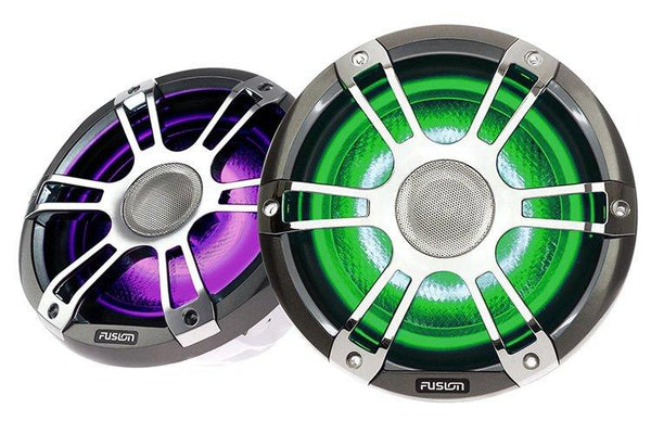 Fusion Signature Series 3 7.7" 280-Watt Sports Chrome Marine Speakers (pair)