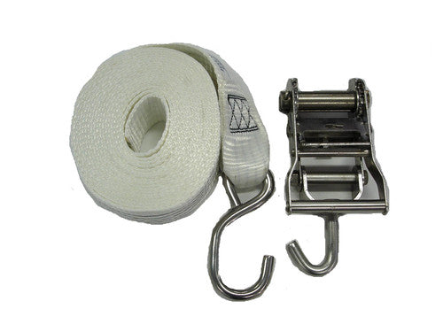 Heavy Duty Stainless Steel Ratchet Tie Down 550Kg Lashing Capacity - Each