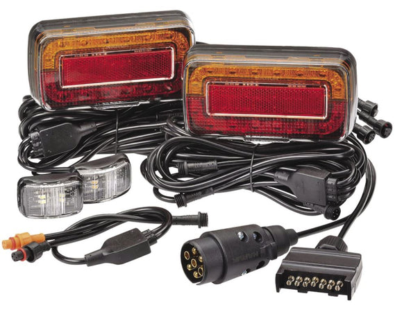 Narva Pre-Wired LED Complete Trailer Light Set with 2 Plugs
