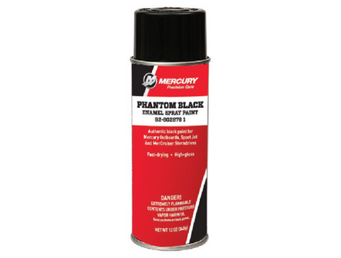 Mercury Phantom Black Enamel Spray Paint PN:8028781